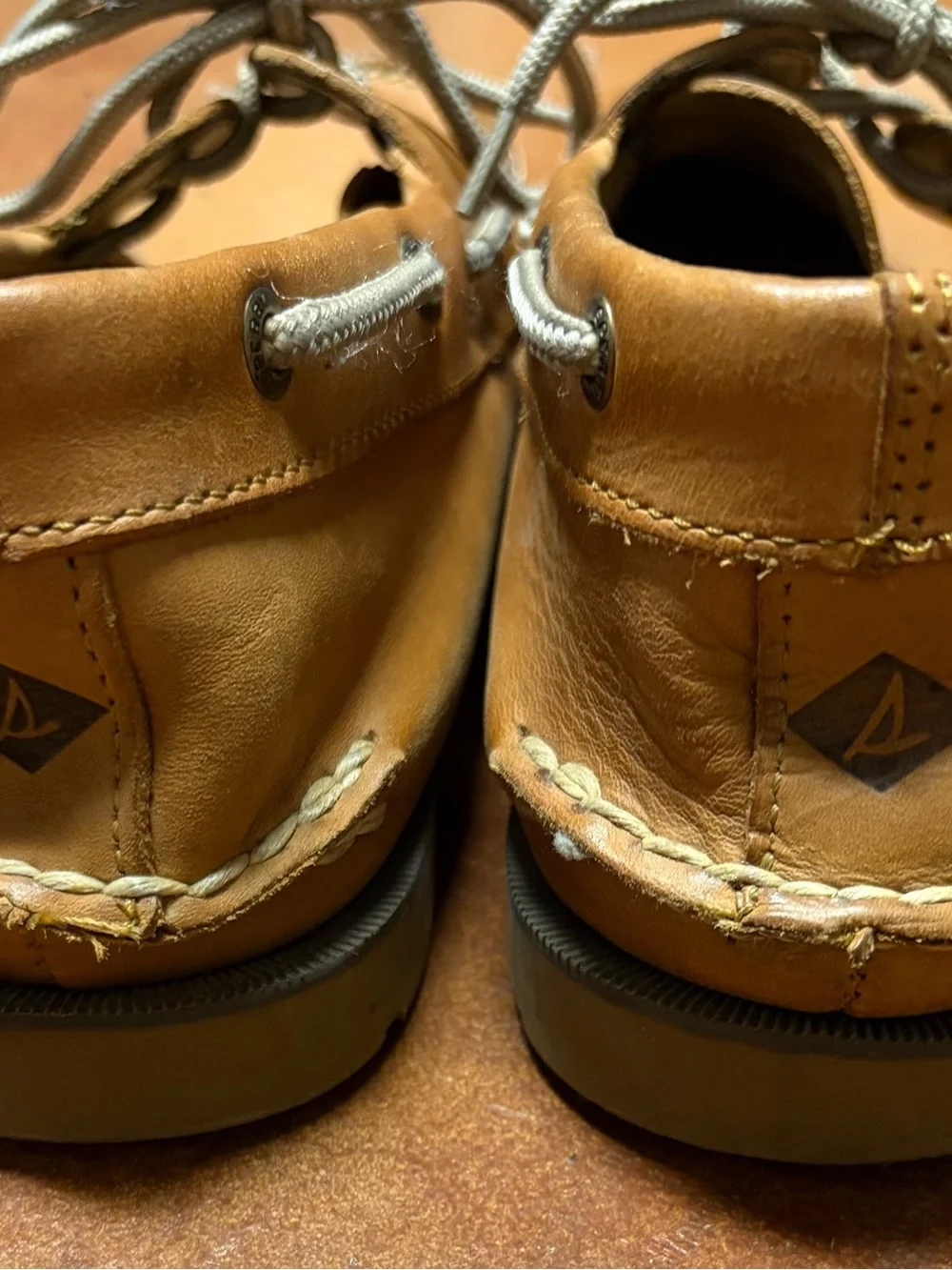 Sperry Men’s Tan Leather 2-Eye Boat Shoes